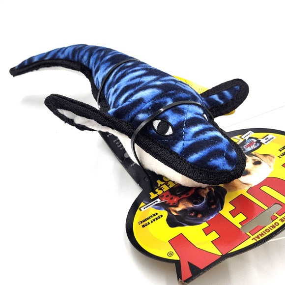 Blue Whale Tuffy Toy for Dogs- Extremely Durable, Squeaky, Washable M/L Dog Toy - Picture 2 of 3